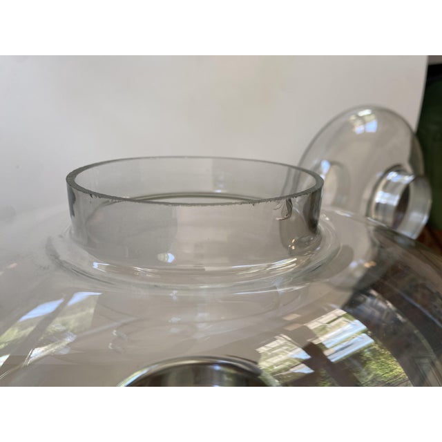 Space Age Chandelier in Chromed Metal, 1970s For Sale - Image 13 of 18