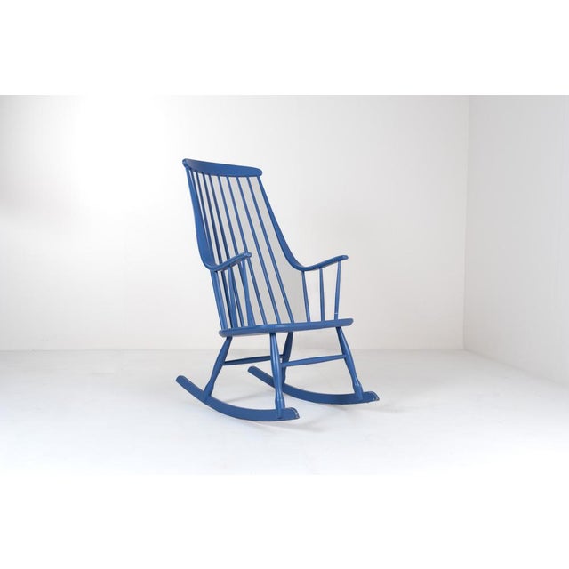 Grandessa Rocking Chair attributed to Lena Larsson for Nesto, 1960s For Sale - Image 11 of 11