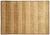 6'x9' Hand-Knotted Modern Tibetan Wool & Silk Carved Linear Rug in Gold & Green For Sale - Image 10 of 10