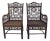 Set of 2 Vintage Mid 20th Century Bamboo Brighton Pavilion Arm Chairs For Sale