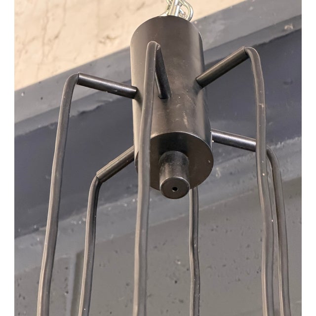 Large Polyhedron 6-Light Chandelier by Carlo Scarpa for Venini, 1950 For Sale - Image 11 of 12