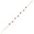Not Yet Made - Made To Order 1.78ct Vivid Round Ruby Double Layer Chain Bracelet in 18k Yellow Gold For Sale - Image 5 of 11
