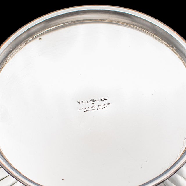 Vintage Punch Bowl, English, Silver Plate, Ice Dish, Cooler, Trophy, Art Deco For Sale - Image 12 of 12