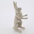 A vintage miniature depicting a rabbit in an upright position, handmade in Italy between the 1950s and 1960s in genuine...