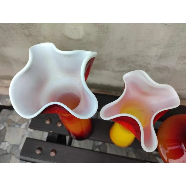 Dragan Drobnjak Jugoslavia vase, vintage 1960s, dimensions: on the left, height 30.5 cm, diameter at the top 19 cm,...