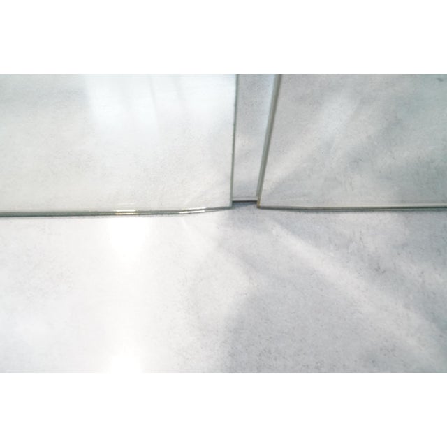 1970s Square Glass Art Mirror by Michel Martens, Belgium, 1970s For Sale - Image 5 of 14