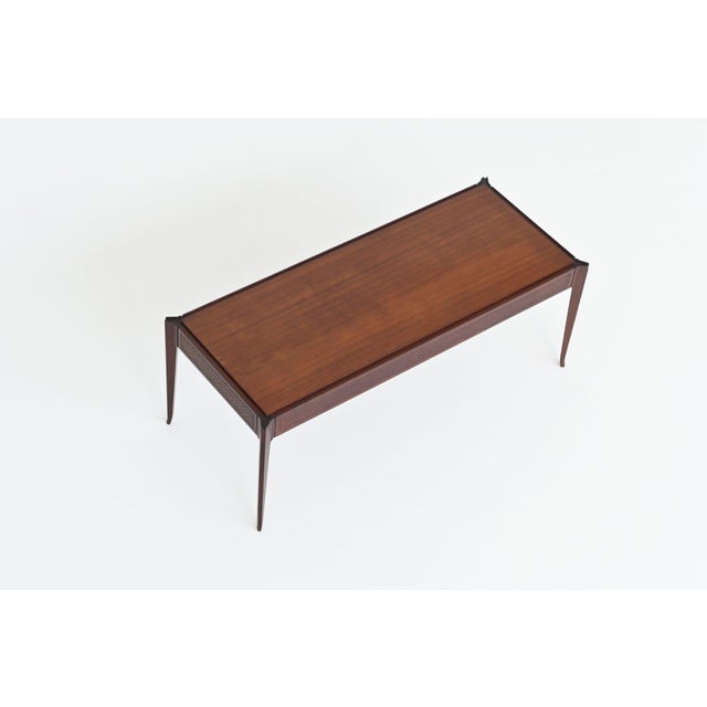 Italian Coffee Table in Mahogany in the style of Vittorio Dassi, Italy, 1960 For Sale - Image 18 of 18