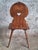 Antique Alpine Peasant Chair with Cut-Out Heart, 1700s For Sale - Image 6 of 8