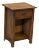 Crafters and Weavers Mission Solid Quarter Sawn Oak 1 Drawer End Table - Walnut For Sale