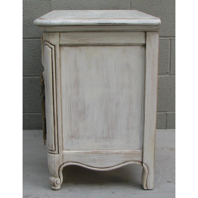 Shabby Chic White Nightstand, Chairish