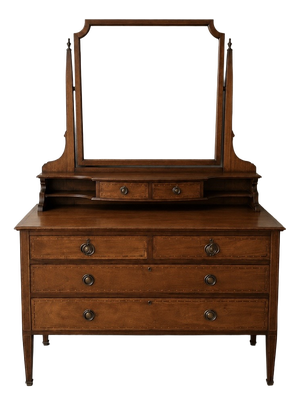 Dressing Table with Mirror in Wood