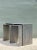 Mid-Century Modern Vintage Wood Grain Metal Nesting Tables - Set of 4 For Sale - Image 3 of 12