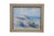 Late 20th Century Remington Coastal Seascape Beach Sand Dunes Seagulls Oil Painting 12" For Sale