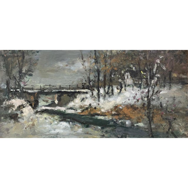 2000 - 2009 Magdalena Spasowicz, Landscape, Oil on Board, 2000 For Sale - Image 5 of 5