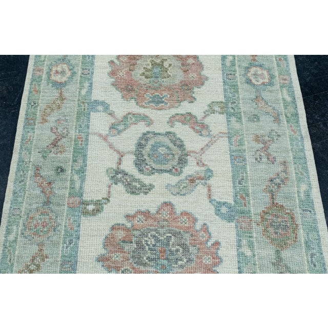 Turkish Turkish Oushak Runner Rug 2'10" x 22'7" #17406 For Sale - Image 3 of 8