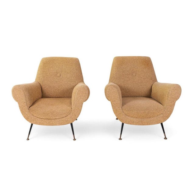 Vintage Italian Armchairs, 1950s, Set of 2 For Sale - Image 9 of 9