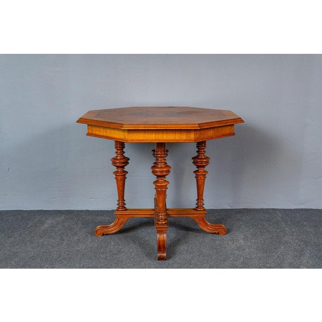Object: octagonal table Epoch & style: Wilhelminian period - second half of the 19th century Features - high-quality and...
