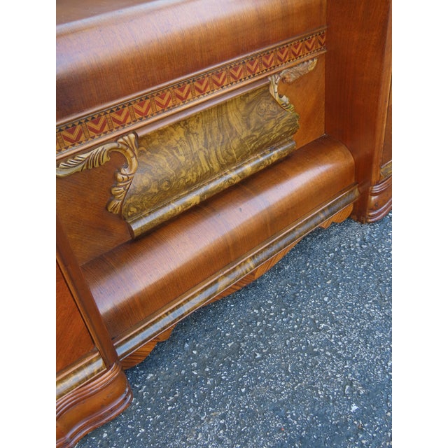 1920s Art Deco Water Fall Inlay Vanity Makeup Table 6300 For Sale - Image 14 of 18