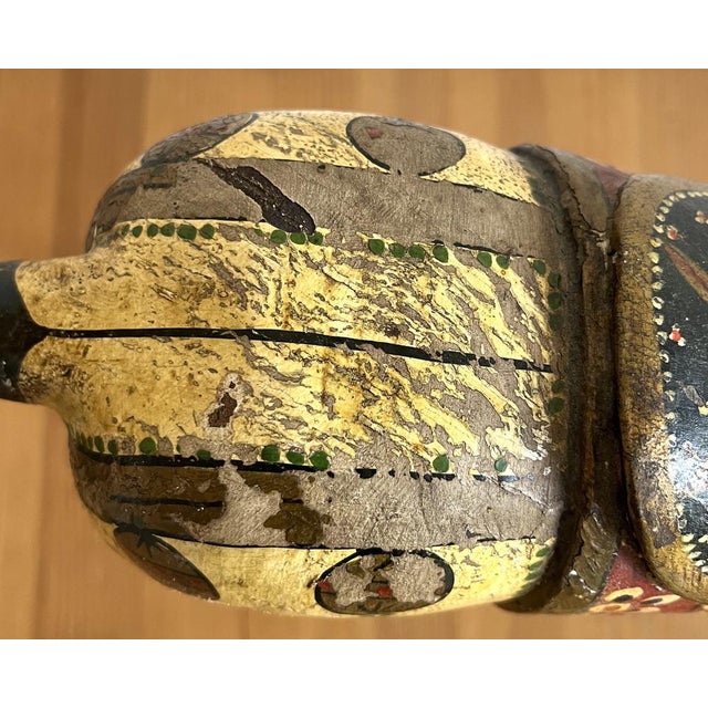 Hand-Painted Wooden Horse For Sale - Image 15 of 16