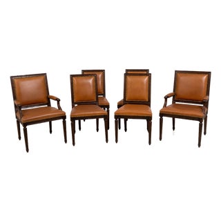 Set of 6 Harden Ralph Lauren Louis XVI Dining Chairs For Sale