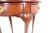 Brown Fine George III English Mahogany Demilune Two Swing Drawers Table For Sale - Image 8 of 12
