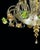 Contemporary Lively Transparent and Gold Floral Chandelier in Murano Glass For Sale - Image 6 of 7