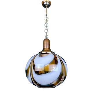 1960s Large Murano Glass Pendant Lamp, Italy For Sale