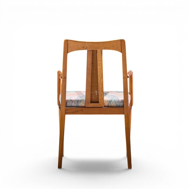 Ramseur Mid Century Walnut and Cane Dining Chairs - Set of 6 For Sale - Image 14 of 17