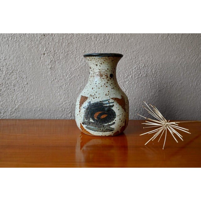 Scandinavian Brutalist Danish Vase by Henning Rasmussen for Ting Keramik, 1970s For Sale - Image 10 of 10