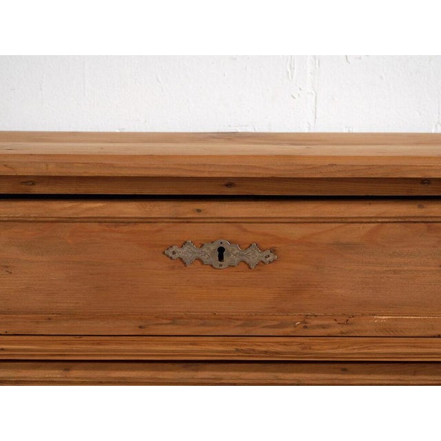 Brown Antique Pine Chest of Drawers For Sale - Image 8 of 12