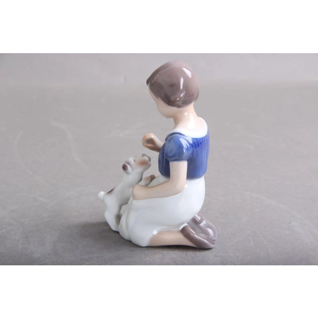B&G 2316 Girls With Small Dogs Figurine from Bing & Grondahl For Sale - Image 3 of 9