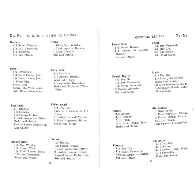 1950s "The u.k.b.g. Guide to Drinks" 1955 Simon, M. Andre For Sale - Image 5 of 11