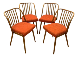 Czechoslovakian Chairs by A. Šuman, 1960s, Set of 4