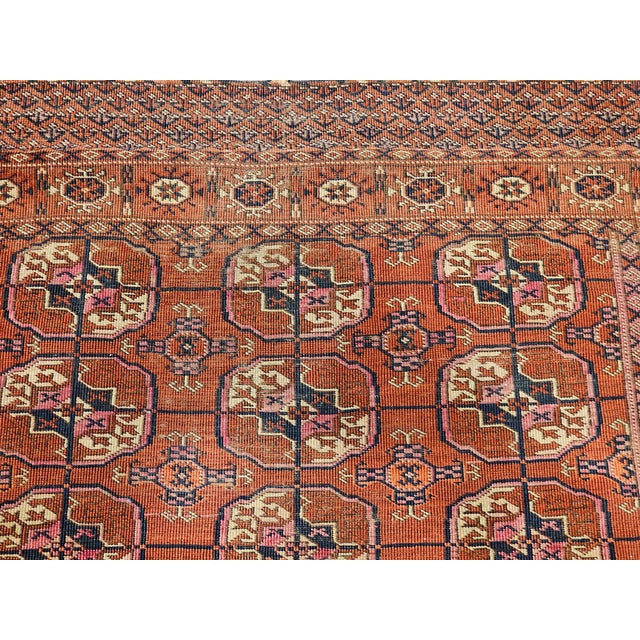 Early 20th Century Turkmen Tekke Rug For Sale - Image 11 of 12