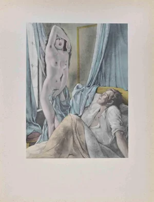 Umberto Brunelleschi, The Lovers, Lithograph, 1930s