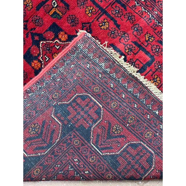 1980s Vintage Afghan Turkmen Wool Runner 2’9” X 19’2” For Sale - Image 5 of 6