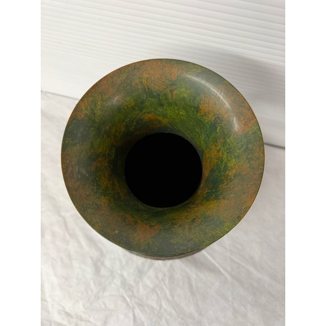 Antique Japanese Bronze Ikebana Vessel For Sale - Image 9 of 14