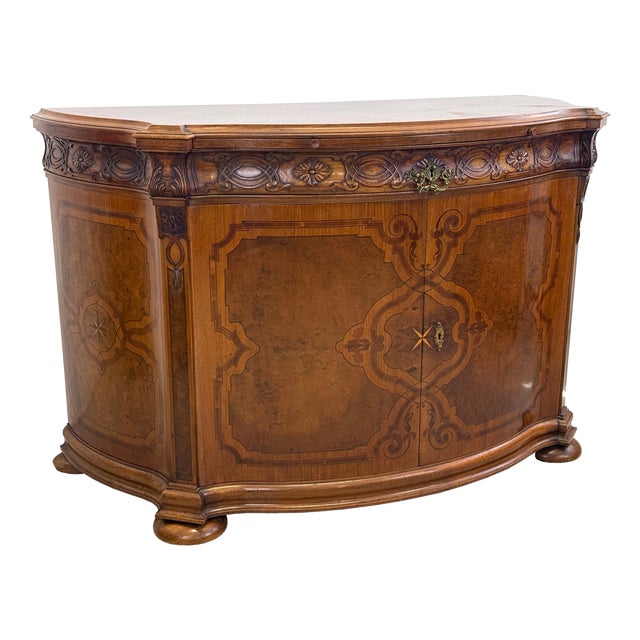 Neo-Baroque Inlaid Cabinet in the style of Gerstel, 1920s For Sale