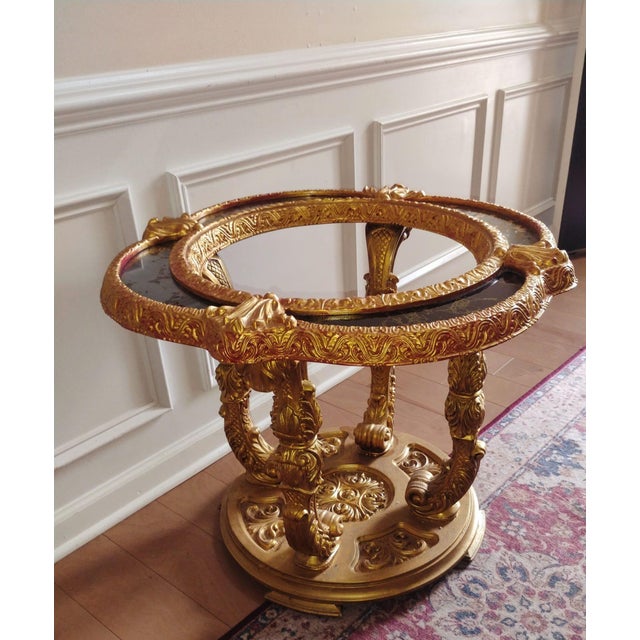 Hollywood Regency Elevate Your Living Space With This Breathtaking & Unique Baroque-Style Ornate Side Table 1940s For Sale - Image 3 of 12