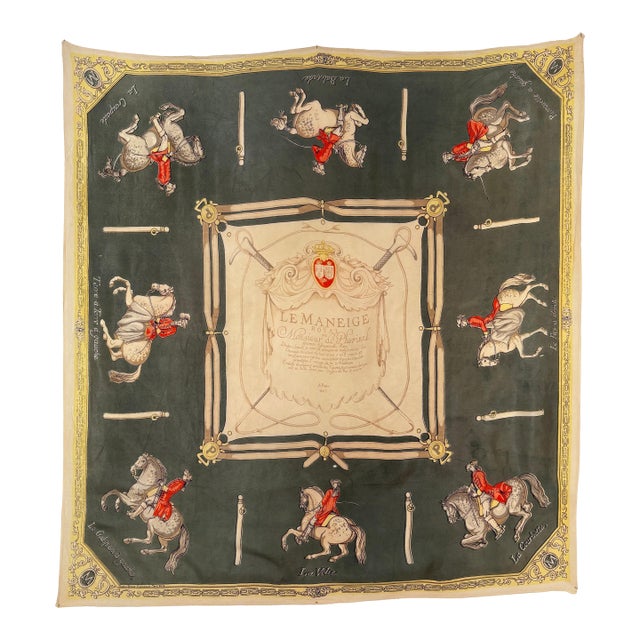 The Maneige Royal by Antoine de Pluvinel Silk Scarf For Sale