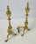 Metal Pair of Vintage Brass Urn & Spiral Federal Style Flame Top Andirons – Claw & Ball Feet For Sale - Image 7 of 13
