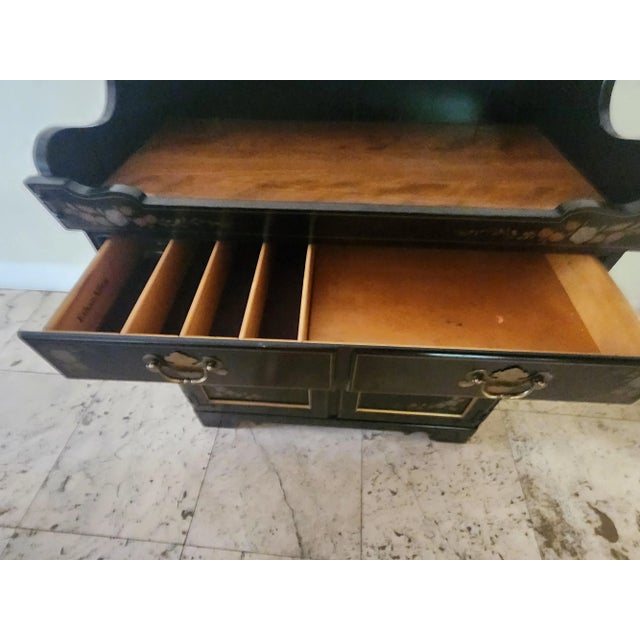 Ethan Allen Vintage Hitchcock Stenciled Dry Sink Cabinet/Cupboard For Sale In Miami - Image 6 of 12