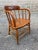 Farmhouse Early 20th Century Pair of Heywood Brothers & Wakefield Co. — Philadelphia, Pa Barrel Oak Armchairs For Sale - Image 3 of 16
