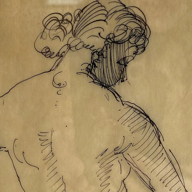 Andre Derain Ink on Paper Drawing, Femme Nue De Dos For Sale - Image 9 of 10