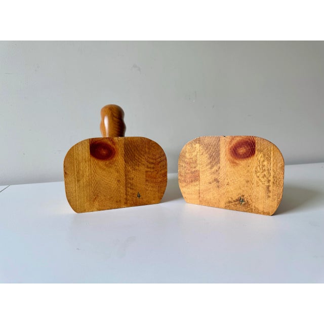 Late 20th Century Hand Carved Wood Duck Bookends For Sale - Image 10 of 10