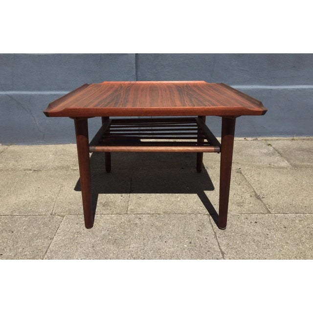 Mid-Century Modern Danish Teak Coffee Table by Holger Georg Jensen for Kubus, 1960s For Sale - Image 3 of 5