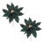 ForestGreen Poinsettia Stem (Set of 2) For Sale