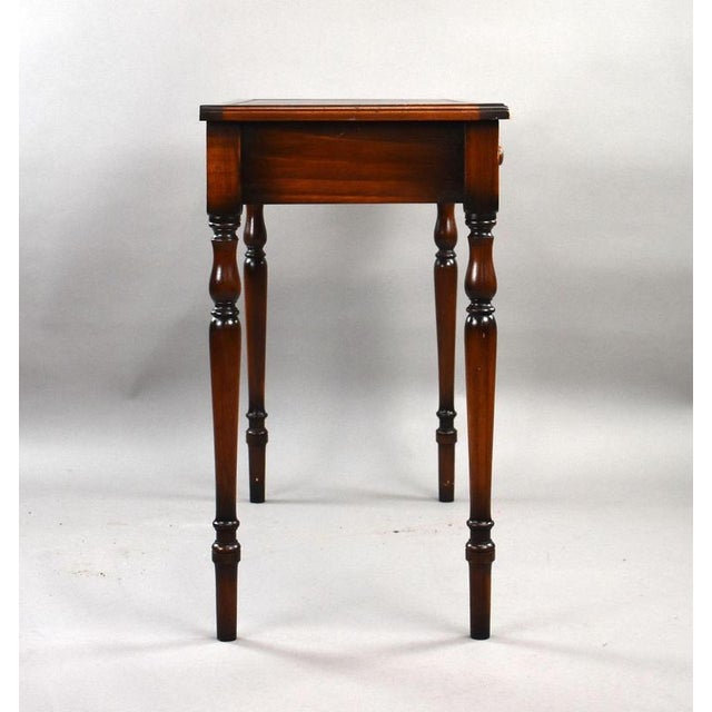 Edwardian Mahogany Writing Table, 1900s For Sale - Image 6 of 10