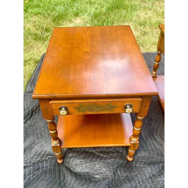 1970s 1970s L. Hitchcock “Restful” End Tables - a Pair For Sale - Image 5 of 12