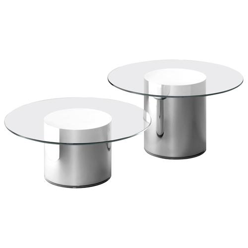 Glass 2001 Side Tables from Ramon Úbeda and Otto Canalda, Set of 2 For Sale - Image 11 of 11